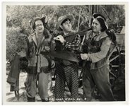 Lot of Five 10 x 8 Glossy Photos From The Three Stooges 1940 Films Cookoo Cavaliers & Rockin' Thru the Rockies & a Publicity Still -- Very Good Condition